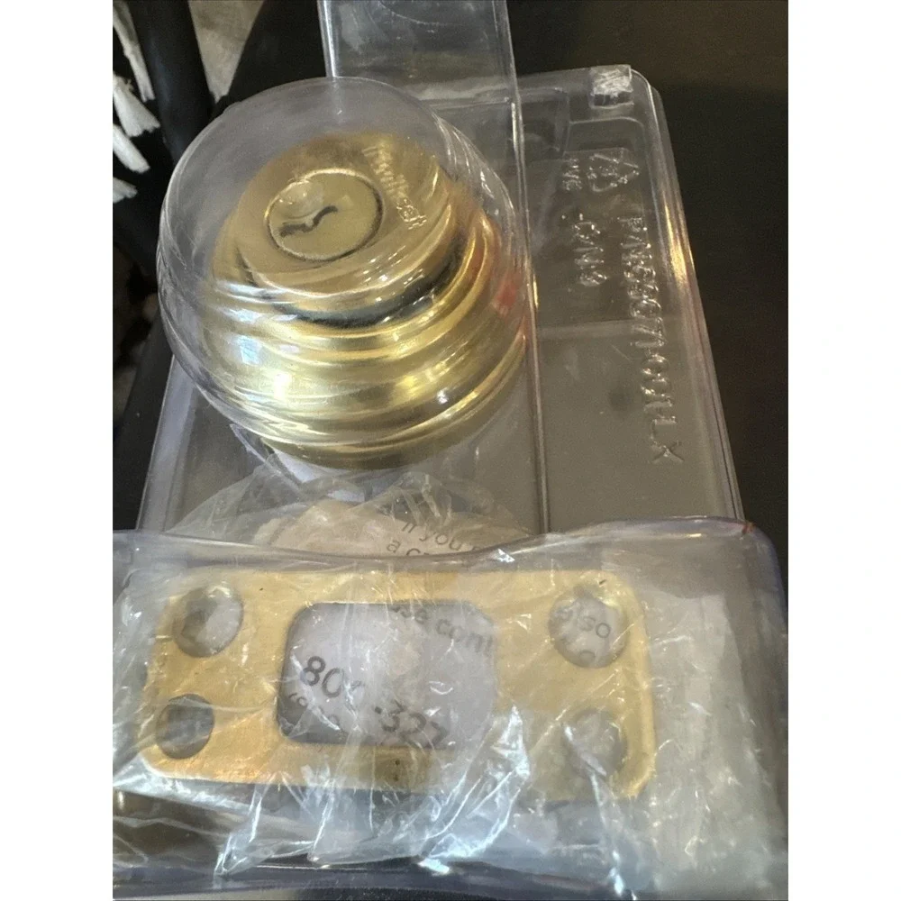 Kwikset Polished Brass Double Cylinder Deadbolt 985 3 Smt‎ Cp K4 V1